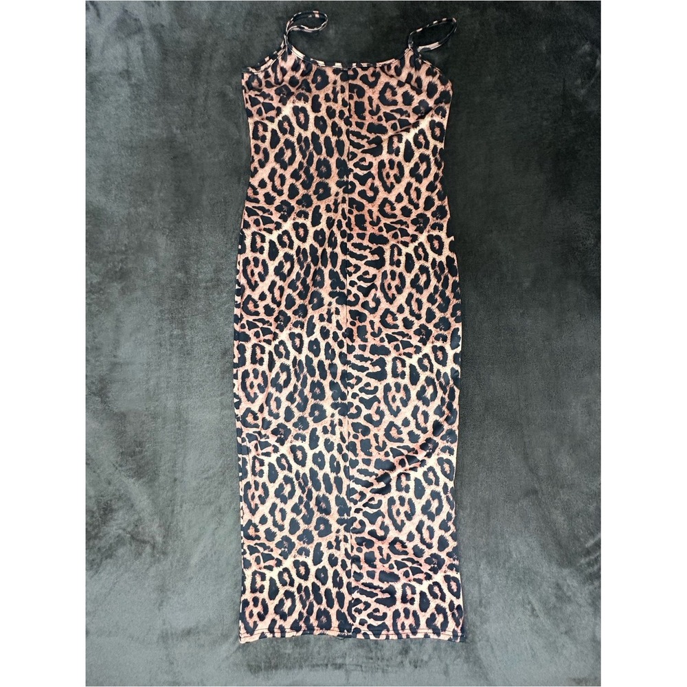 Leopard Print Midi Slip Dress S,M,L,XL- Message me for size